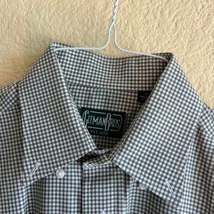 Gitman Bros Button-Down Olive Compact Twill Gingham - Regular / M